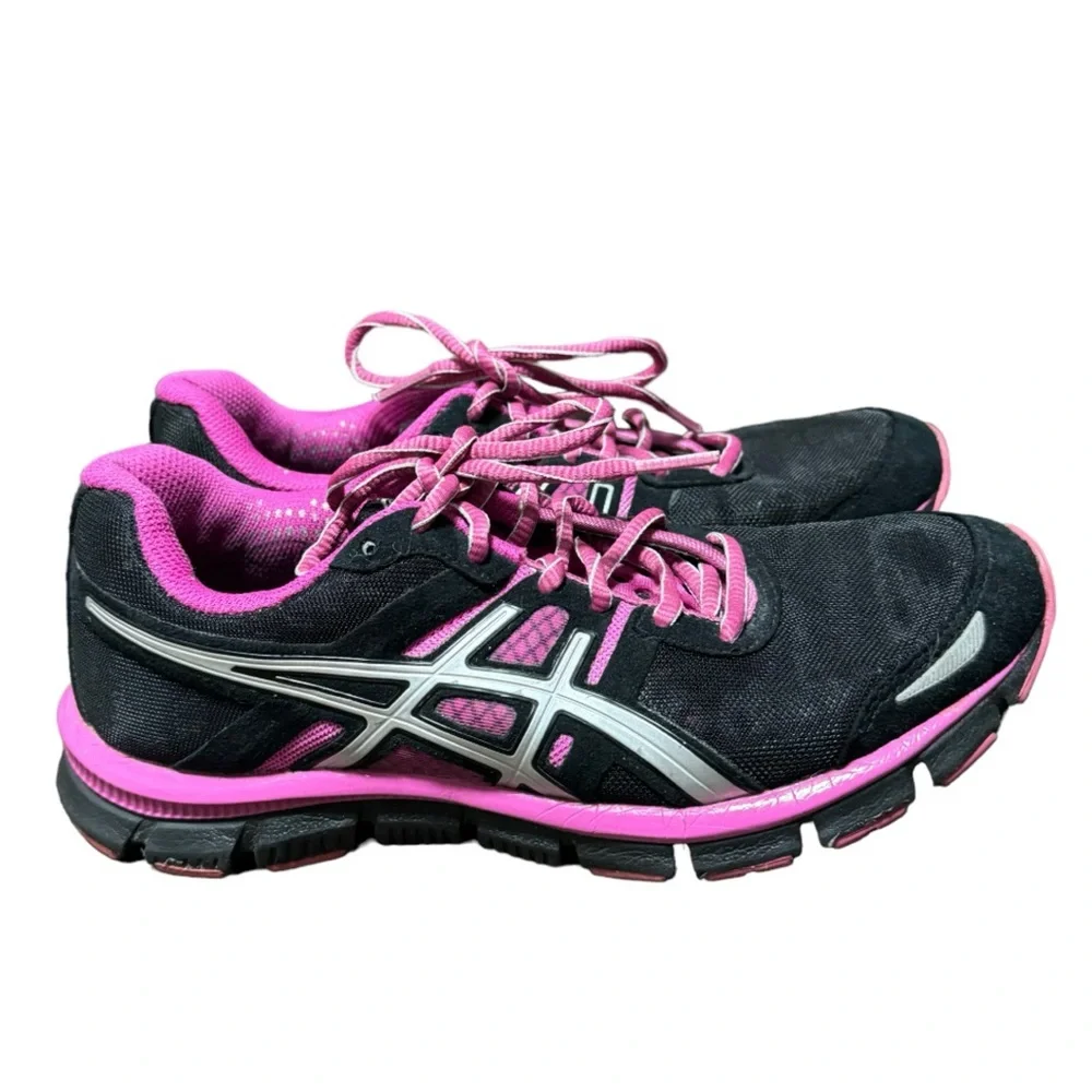 Asics Womens Gel Blur 33 T1H8N Pink Black Running Athletic Shoes Size US 6.5